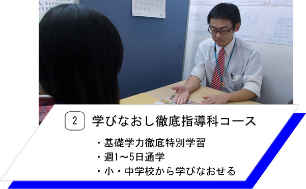 2.学びなおし徹底指導科コース